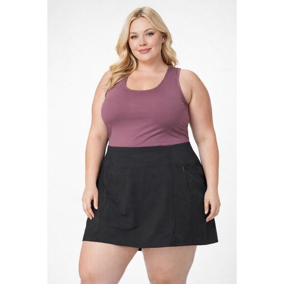 Athleta Pants - NEW Athleta Soho Skorts Shorts  Women's Plus Size 26 Black Stretch Pull On